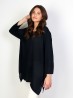 Solid High-Low Long Sleeved Top